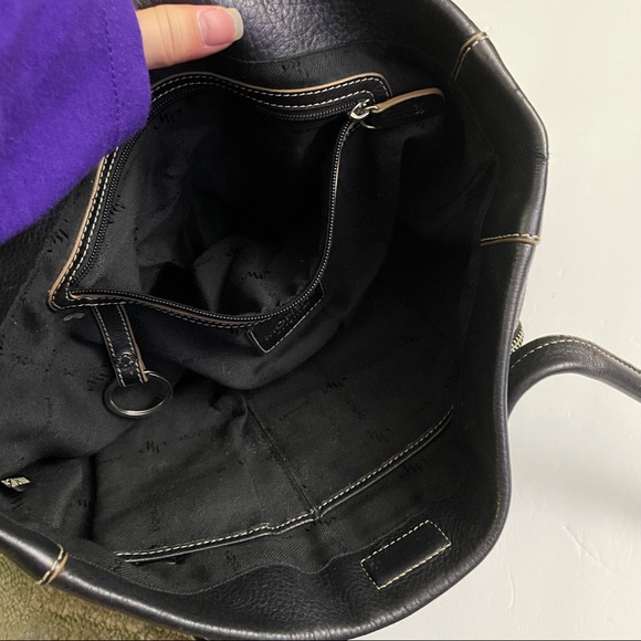 Monsac Original shoulder handbag black leather - Picture 5 of 7